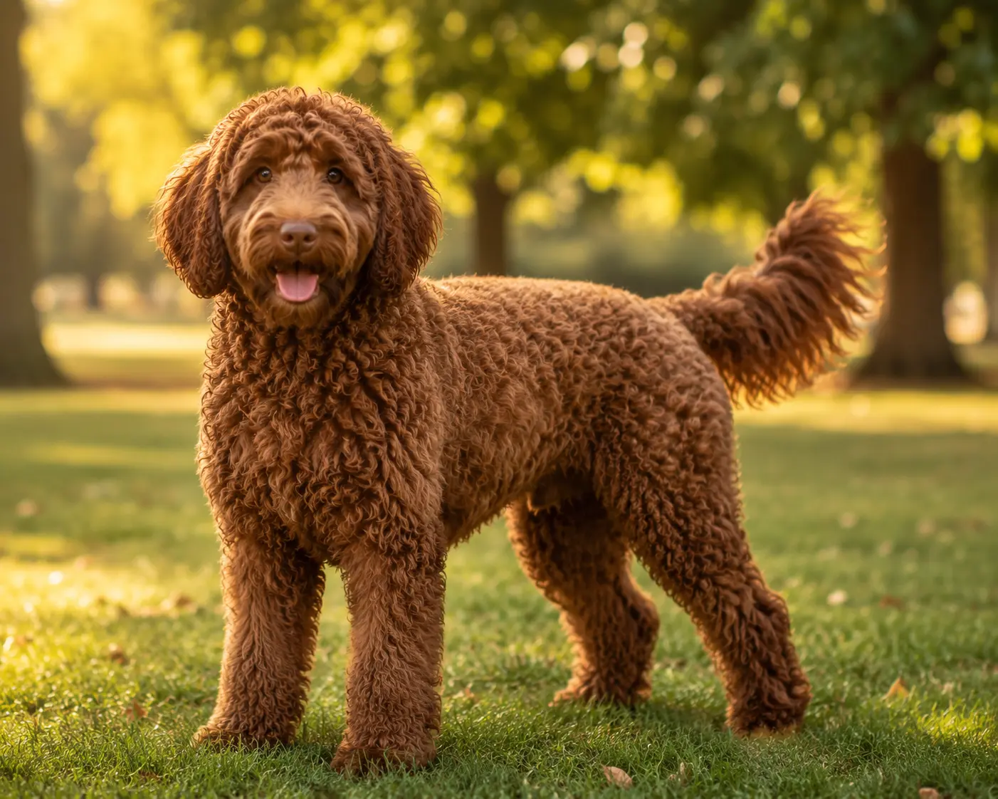 Labradoodle standing